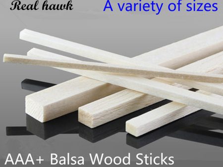 300mm long 2x2 3x3 4x4 5x5 6x6 7x7 8x8 9x9mm Square long wooden bar AAA+ Balsa Wood Sticks Strips for airplane boat model DIY Online