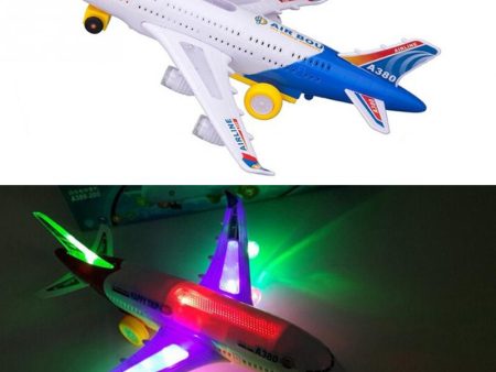 Toy Electric Airplane Child Toy Musical Toys Moving Flashing Lights Sounds Toy for Children Christmas Gifts Sale