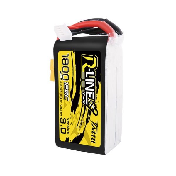 Tattu R-line Rline Version 120C V3 3.0 1300 1550 1800 2000mAh 4S 14.8V Lipo Battery XT60 Plug for FPV Racing Drone RC Quadcopter on Sale