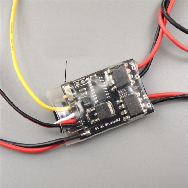 1PCS Dual Way Bidirectional Brushed ESC 2S-3S Lipo 5A Speed Control for RC Model Boat Tank 130 180 Motor Spare Parts Supply