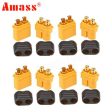 10pcs 5Pairs Amass XT60 XT30 XT60H XT30U Plug Connector Male Female RC Quadcopter FPV Racing Drone batería Lipo on Sale