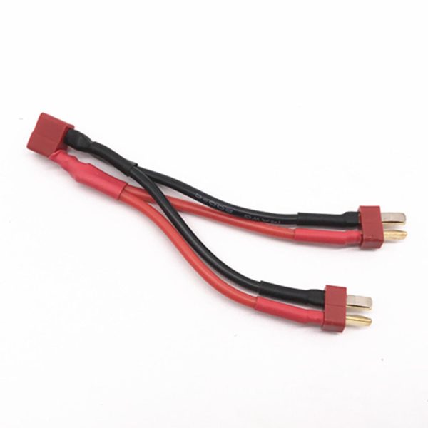 T plug Deans plug Connectors 1 to 2 Dual Battery Extension Parallel Cable 14Awg Leads Adapte For RC Lipo Battery on Sale