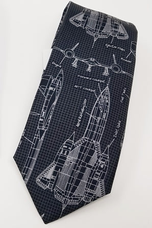 SR-71 Blackbird Spy Plane Tie For Sale