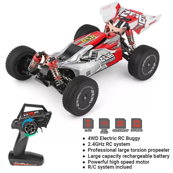 Wltoys 144001 1 14 2.4G RC Buggy 4WD High Speed Racing RC Car Vehicle Models 60km h RC Racing Car 550 Motor RC Off-Road Car RTR Cheap