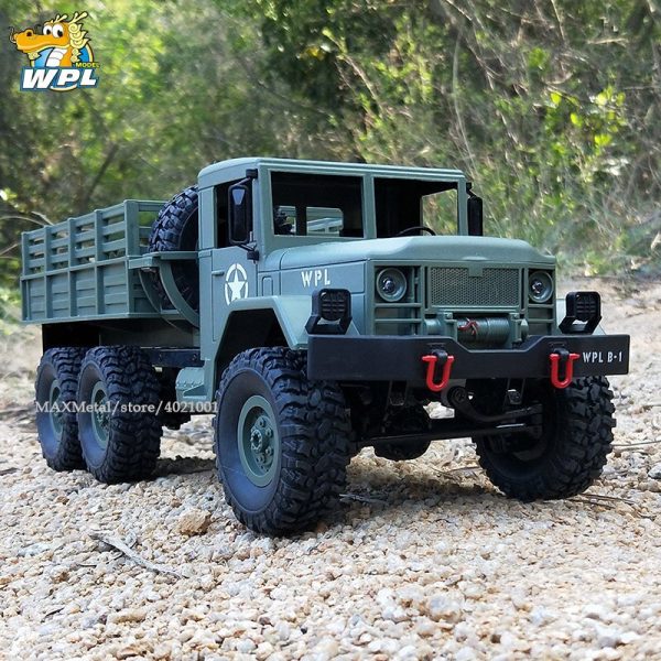 WPL B16 B-16 1:16 RC Truck WPL RC Crawler Car 6WD 2.4G Mini Off-Road Remote Control Car 15km H Top Speed Mini RC Monster Truck Discount