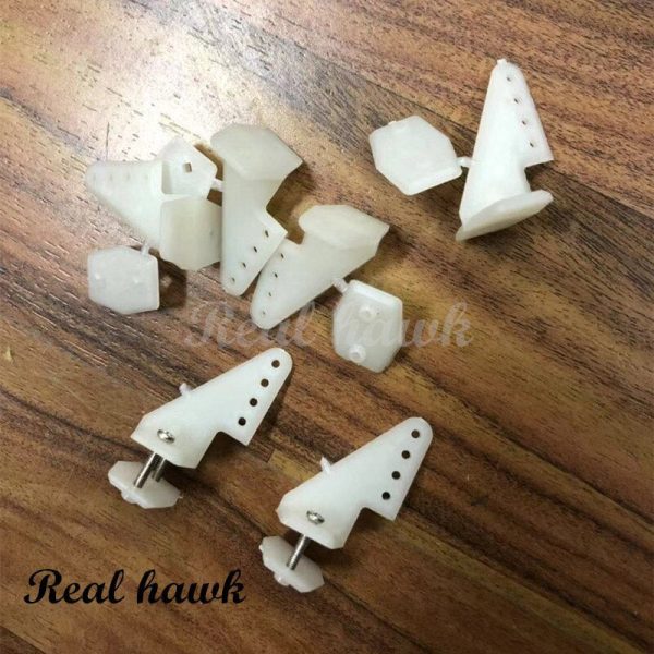 10 Sets lot With Screws Pin Horns 18x26 4hole L18xW13xH26 RC Airplanes Parts Electric Planes Foam Aeromodelling free shipping Online Hot Sale