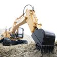 2019 Brand New Toys 15 Channel 2.4G 1 14 RC Excavator Charging RC Car With Battery RC Alloy Excavator RTR For kids Sale