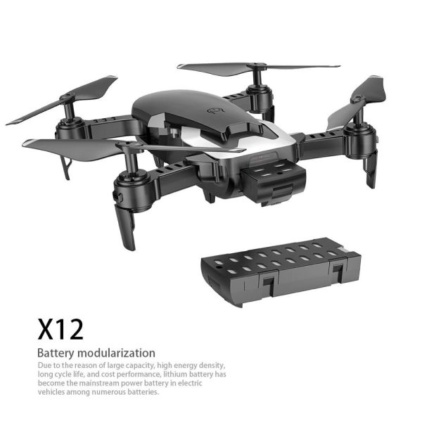 X12 WiFi FPV Mini Foldable Drone Camera 0.3MP 2MP HD Optical Flow Aerial Video Profissional RC Quadcopter Helicopter Toys SG106 Fashion