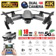 SG907 GPS Drone with 4K 1080P HD Dual Camera 5G Wifi RC Quadcopter Optical Flow Positioning Foldable Mini Drone VS E520S E58 Online Sale