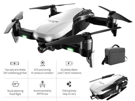 Drone with HD Camera 2K Two-Axis Anti-Shake RC Quadcopter WiFi FPV Drone Profissional Quadrocopter Rc Helicopter Dron GPS For Sale