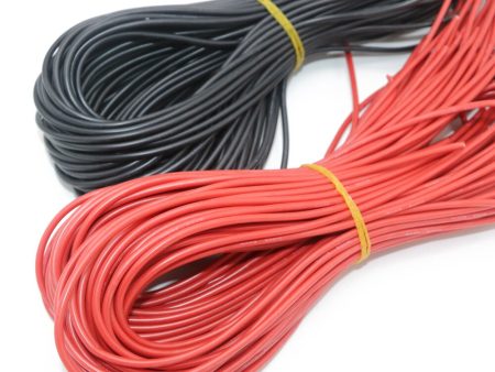 10meter lot High Quality wire silicone 10 12 14 16 18 20 22 24 26 AWG 5m red and 5m black color Online Hot Sale