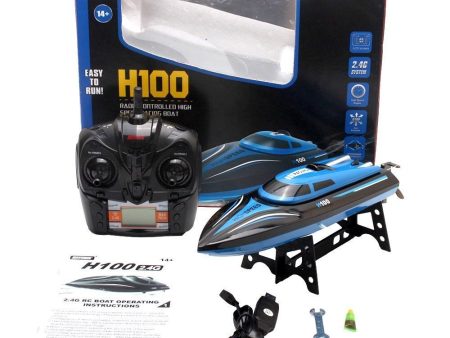 TKKJ H100 2.4G RC Boat 180 Degree Flip High Speed Electric RC Racing Boat for Pools, Lakes and Outdoor Adventure Fashion