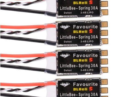 1  2  4   8 pcs Original FVT LITTLEBEE BLlheli-s SPRING 30A ESC 2-6S Supports Mulitshot DSHOT Oneshot42 OneShot125 Multicopter Fashion