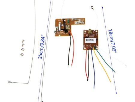 1set 4CH 40MHZ Remote Transmitter & Receiver Board with Antenna For DIY RC Car Robot Remote Control Toy Parts Hot on Sale