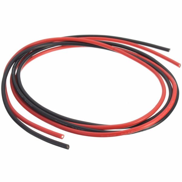 1M Red 1M Black Silicone Wire 6AWG 7AWG 8AWG 10AWG 12AWG 14AWG 16AWG 18AWG 22AWG 20AWG Heatproof Soft Silicon Silica Wire Cable Discount