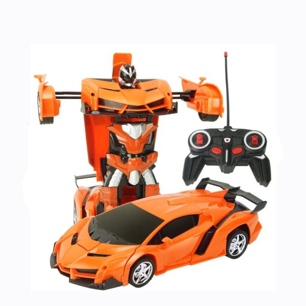 2In1 RC Car Sports Car Transformation Robots Models Remote Control Deformation Car RC fighting toy KidsChildren s Birthday GiFT Hot on Sale