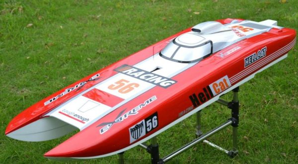 New DTRC G30E Hell Cat Catamaran 30CC Fiberglass Gasoline Racing Boat with 30CC Gasoline Engine Fashion