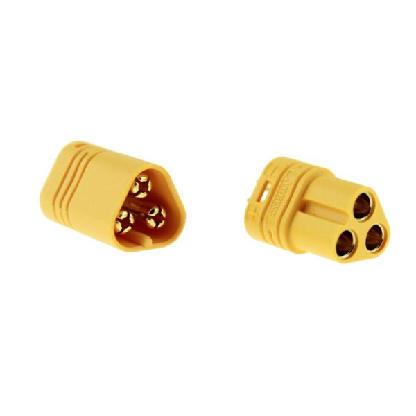 2pair AMASS MT60 3.5mm 3 pole Bullet Connector Plug Set For RC ESC to Motor For Cheap