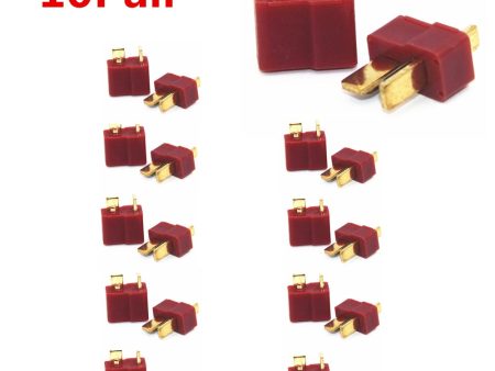 10 Pairs T Plug Male & Female Deans Connectors Style For RC LiPo Battery New Cheap