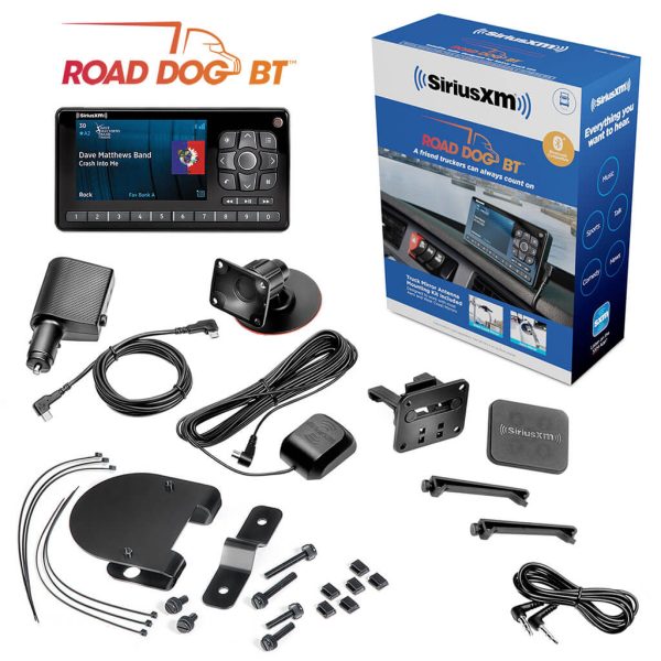 SiriusXM ROAD DOG BT Truck Bundle with Universal Antenna Mounting Bracket on Sale