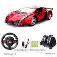 1set Simulation Game Steering Wheel 1:12 Gravity Sensing Four-Way Remote Control Toy Car+ Steering Wheel+Pedal Kids Gamepad Toys For Cheap