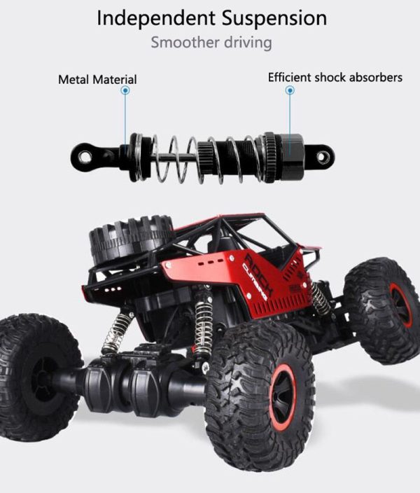 Teeggi C08S Remote Control Toys RC Car 1:16 4WD Climbing Car Bigfoot Cars Off-Road Vehicle Toy for Children Gift Double Motors For Discount