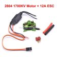 2804 1700KV KV1700 Brushless Motor Support 2-3s + 12A Simonk ESC For RC Fixed-wing Aeroplane Airplane KT F3P on Sale