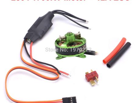 2804 1700KV KV1700 Brushless Motor Support 2-3s + 12A Simonk ESC For RC Fixed-wing Aeroplane Airplane KT F3P on Sale