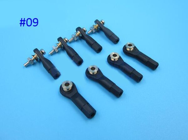 20Pcs M2 M2.5 M3 Plastic Ball Joint 2 3mm Tie Link Rod End Holder Wear Resisting Connector For Rc Boat Car Airplane Trucks Buggy Sale