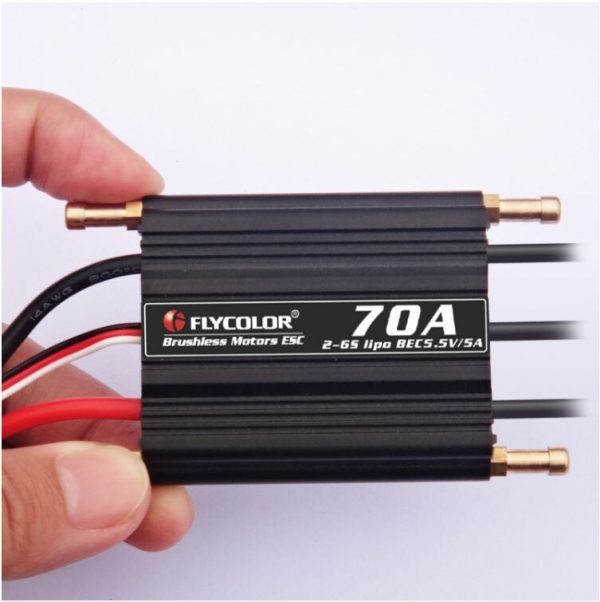 1PCS Flycolor 50A 70A 90A 120A 150A Brushless ESC 2-6S RC Boats Waterproof with BEC Water Cooling System for Jet Fashion