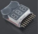 1 2pcs 1-8S LED Low Voltage Buzzer Alarm Lipo Voltage Indicator Checker Tester Hot on Sale