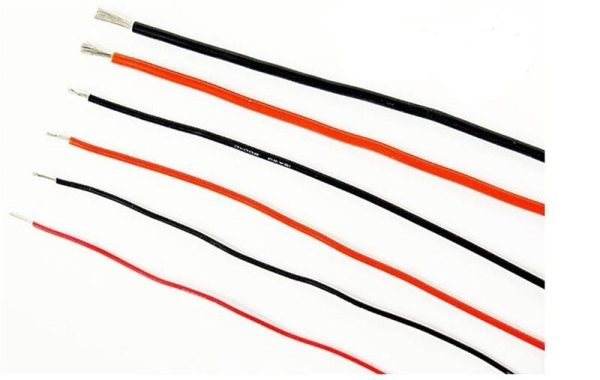 2PCS 1 Meter 1M Red+ 1M Black Silicon Wire 12AWG 16AWG 18 20 22 24 26 28 30 AWG Heatproof Soft Silicone Wire SR Wire Online now