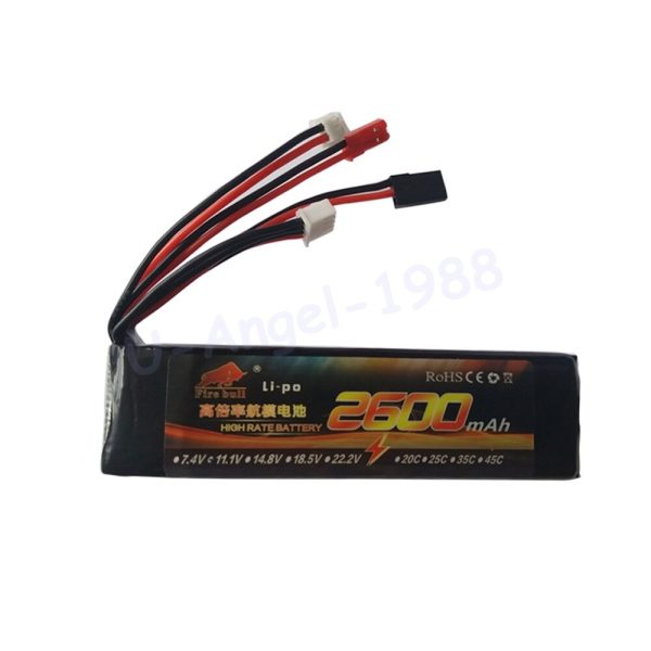 1 pcs 11.1V 2600mAh 8C 3S Li-Poly RC Battery for Walkera DEVO 7 DEVO 10 DEVO12E F12E WFLY9 RadioLink AT9 AT10 Transmitter Online Hot Sale