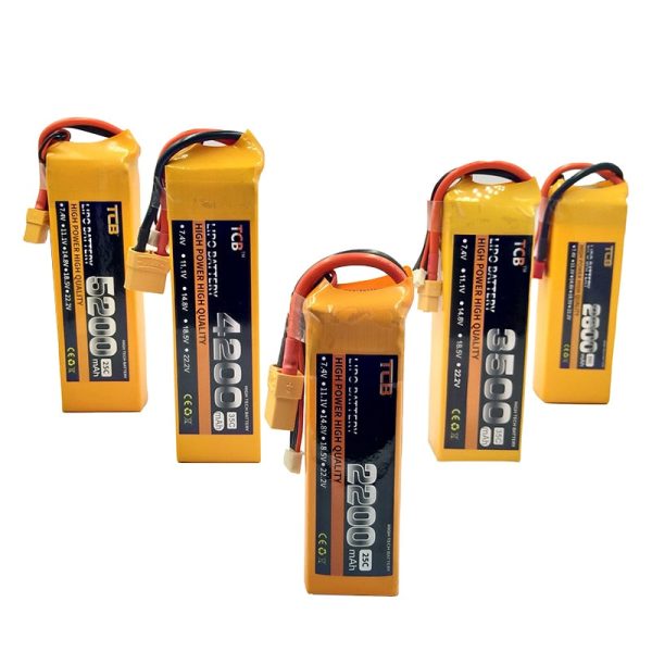 TCB RC LiPo Battery 2S 7.4V 2200mAh 2600mAh 3500mAh 4200mAh 5200mAh 25C 35C For RC Airplane Drone Car 2S 7.4V Toy Batteries LiPo Online Hot Sale