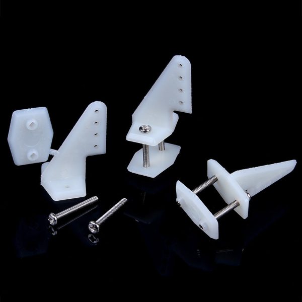 10 Sets Nylon Control Horns 4 holes W13xL18xH25mm with Screws For RC Model Airplane Parts KT Aeromodelling DIY Discount