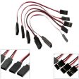 10pcs 100mm 150mm 200mm 300mm 500mm RC Servo Extension Cord Cable Wire Lead JR For Rc Helicopter Rc Drone For Cheap