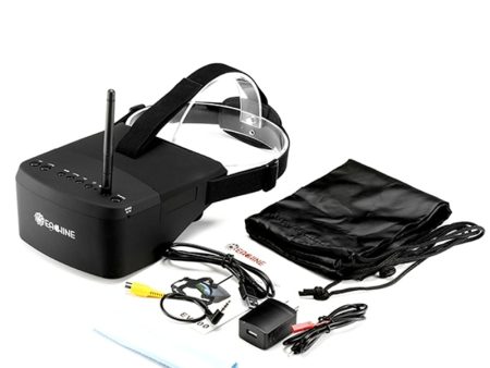 (In Stock)New Arrival Eachine EV800 5 Inches 800x480 FPV Goggles 5.8G 40CH Raceband Auto-Searching Build In Battery For Sale