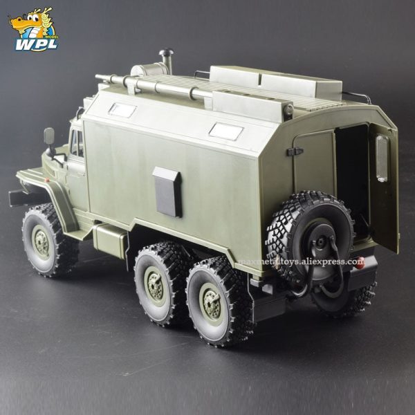 WPL B36 1:16 Ural RC Car 6WD Military Truck Rock Crawler Command Communication Vehicle KIT Toy Carrinho de controle Supply