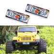 1Pcs RC Custom License Plate Metal Frame Strength Waterproof for 1:10 Tamiya CC01 Axial Scx10 Traxxas Trx-4 Trx4 Crawler Car Fashion