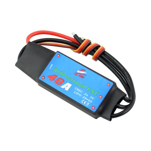 ZMR 12A 20A 30A 40A 50A 60A 80A Bidirectional Brushless ESC for Remote Control Car Pneumatic Underwater Propeller Online