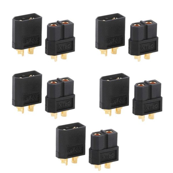 10PCS AMASS XT60 XT-60 XT60 Male Female Bullet Connectors Plugs Black Yellow For RC Lipo Battery 5Pairs Quadcopter Helicopter For Discount