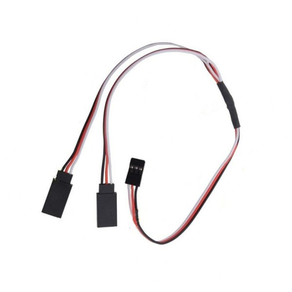 10pcs 300mm 500mm FPV Servo Y Extension Cable 30cm Cord Y Lead 50cm Wire for JR Futaba Aileron Double Power Connection RC Drone Online now