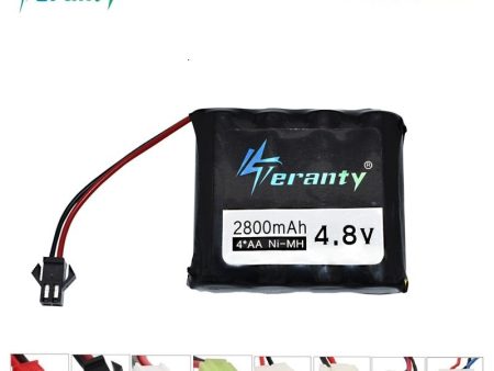 2800mah 4.8v Battery for RC Cars battery 4.8v NiMH battery for Remote controlled electric toys tool boats Tank Toys Guns battery Fashion