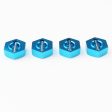 1Set 4Pcs Metal Hexagon Set For Wltoys 12428 12423 1 12 Speed Rc Car Feiyue Fy-01 02 03 04 05 Upgrade Parts on Sale