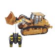 XM-6822L RC Truck 6CH Bulldozer Caterpillar Tractor Car Model Engineering Car With Lighyt Toy Equipped With USB Charging Cable Discount