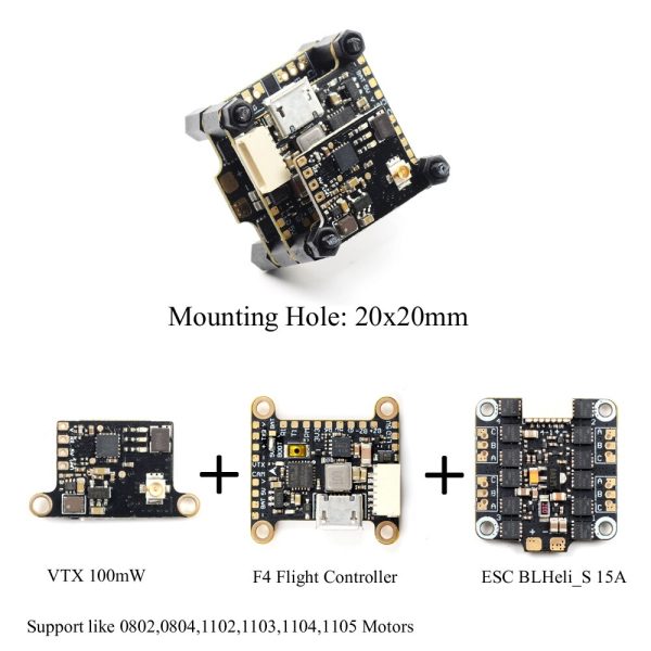 TalonX 15A 4 in 1 2-4S BLHeli_S Dshot 600 ESC Electronic Speed Controller for RC Racing Drone Quadcopter Accessories Online