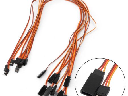 10Pcs 500mm Servo Extension Lead Wire Cable For RC Futaba JR Male to Female 50cm Supply