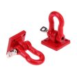 1 Pair 1:10 RC Crawler Accessories Red Trailer Hook Scale Accessory For RC Crawler SCX-10 Truck Climbing Car Truck Trailer Hook For Cheap