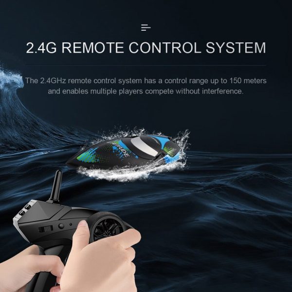 RC Boat JJRC S3 Latitude Remote Control Boat 2.4GHz 2CH 25KM h Portable Mini RC Boat (JJRC-S3) Ship RC Toys For Children Kids Online Sale