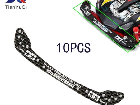 10Pcs 95072+94954 1.5mm HG Carbon Front Stay Fully Cowled Head Spare Parts For Tamiya Mini 4WD Racing Car Model 20th Anniversary For Cheap